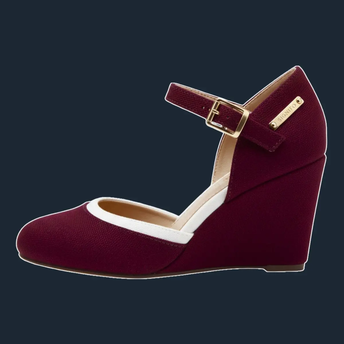 Filosofi Koleksi Marigold Yellow & Maroon Red